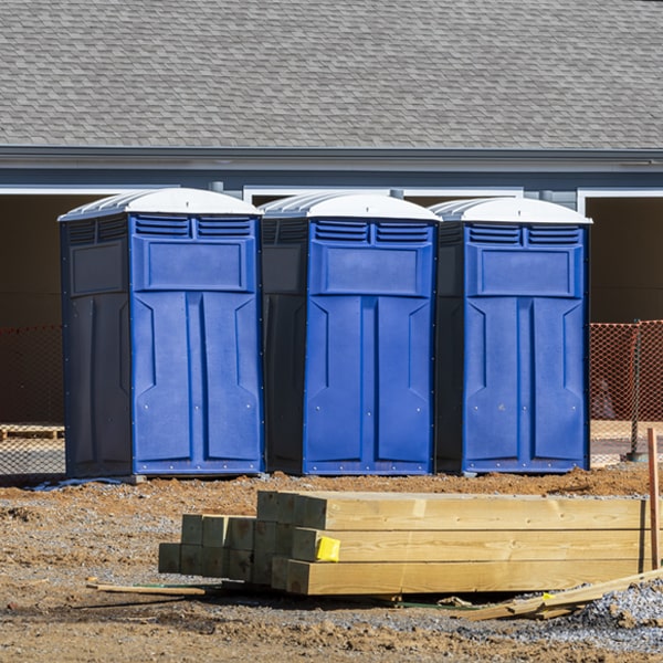 are there any restrictions on where i can place the porta potties during my rental period in Clarington